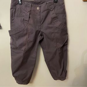 Dark Brown Womens Stretch Capris Excellent Used Condition! size 12